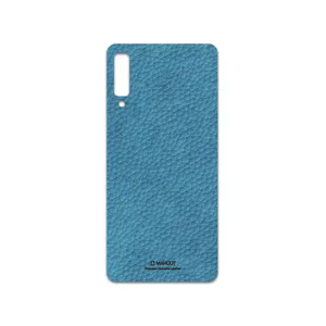 MAHOOT Blue-Leather Cover Sticker for Samsung Galaxy A7 2018