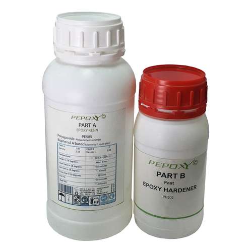 رزین اپوکسی پپوکسی مدل اسلو وزن 600 گرم به همراه هاردنر 