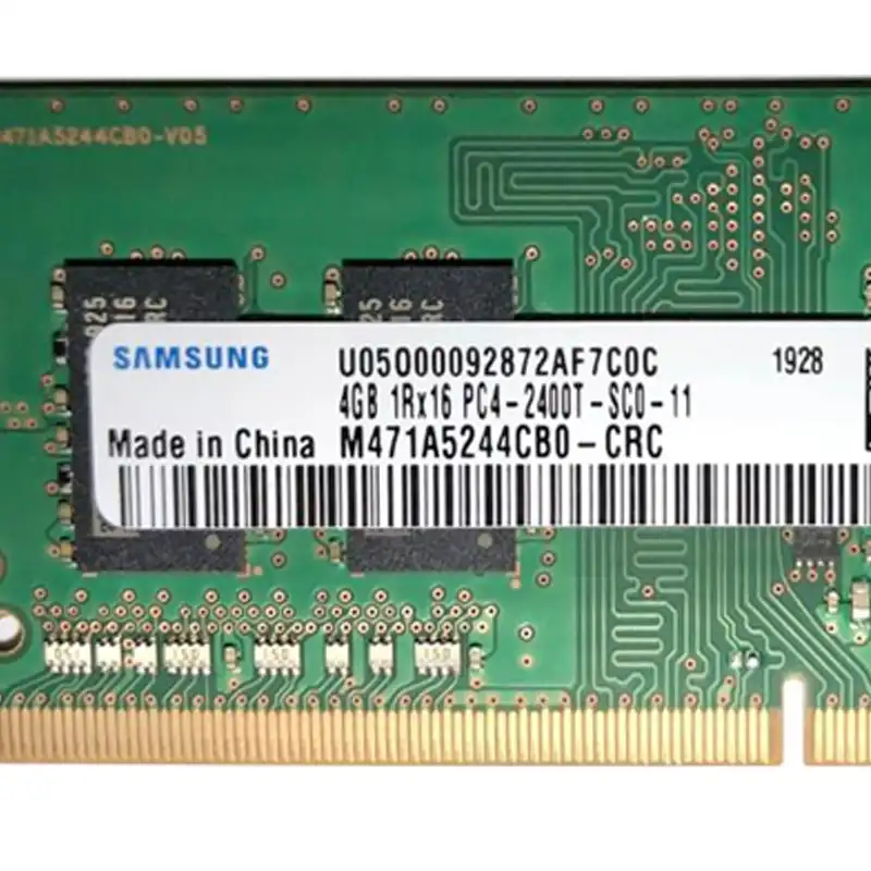 رم لپ تاپ DDR4 تک کاناله 2400 مگاهرتز CL19 سامسونگ مدل SODIMM ظرفیت 4 گیگابایت