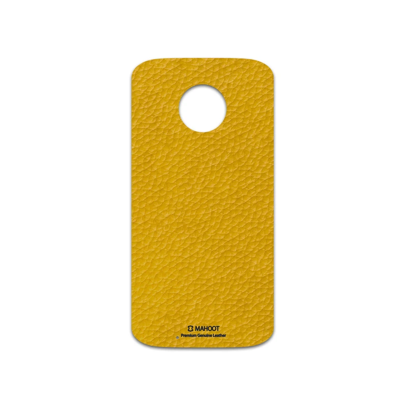 برچسب پوششی ماهوت مدل Mustard-Leather مناسب برای گوشی موبایل موتورولا Moto G6