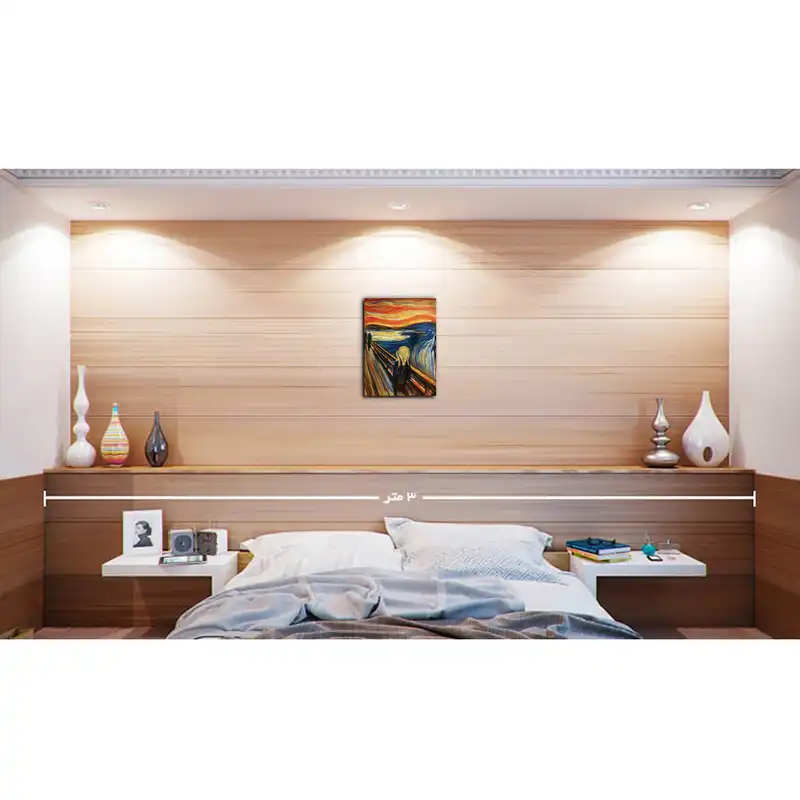 تابلو نقاشی رنگ روغن طرح جیغ کد 1009