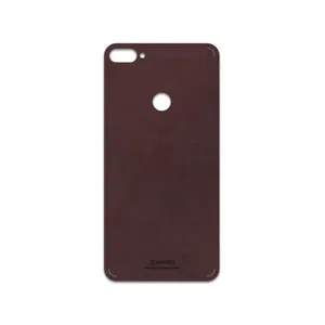 MAHOOT Matte-Dark-Brown-Leather Cover Sticker for htc Desire 12 Plus