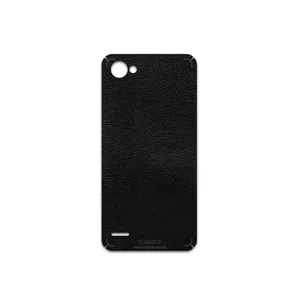 MAHOOT Black-Leather Cover Sticker for LG Q6