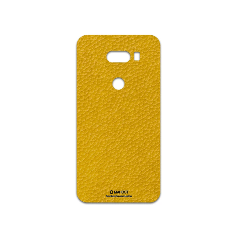 برچسب پوششی ماهوت مدل Mustard-Leather مناسب برای گوشی موبایل ال جی V30