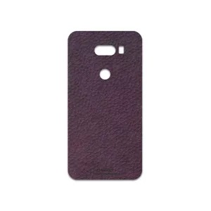 MAHOOT Purple-Leather Cover Sticker for LG V30