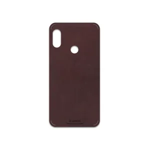MAHOOT Matte-Dark-Brown-Leather Cover Sticker for Xiaomi Mi A2 Lite