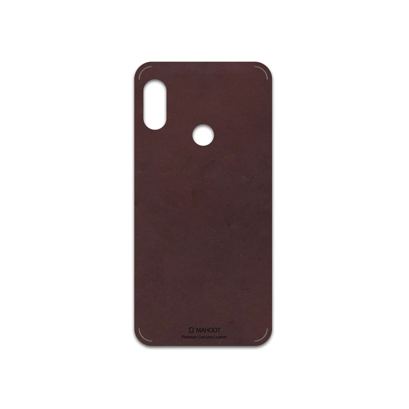 برچسب پوششی ماهوت مدل Matte-Dark-Brown-Leather مناسب برای گوشی موبایل شیائومی Redmi 6 Pro