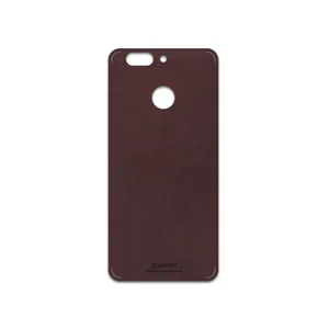 MAHOOT Matte-Dark-Brown-Leather Cover Sticker for Huawei Nova 2 Plus