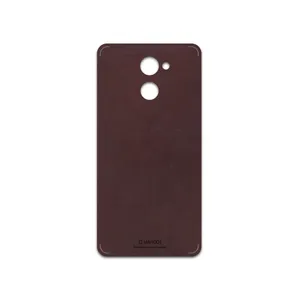MAHOOT Matte-Dark-Brown-Leather Cover Sticker for Huawei Y7 Prime