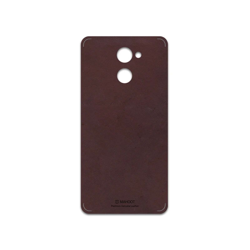 برچسب پوششی ماهوت مدل Matte-Dark-Brown-Leather مناسب برای گوشی موبایل هوآوی Y7 Prime