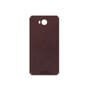 MAHOOT Matte-Dark-Brown-Leather Cover Sticker for Huawei Y5 2017