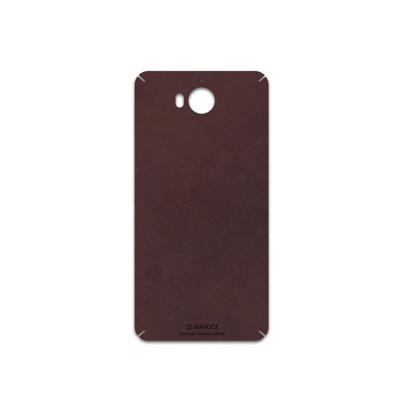 برچسب پوششی ماهوت مدل Matte-Dark-Brown-Leather مناسب برای گوشی موبایل هوآوی Y5 2017