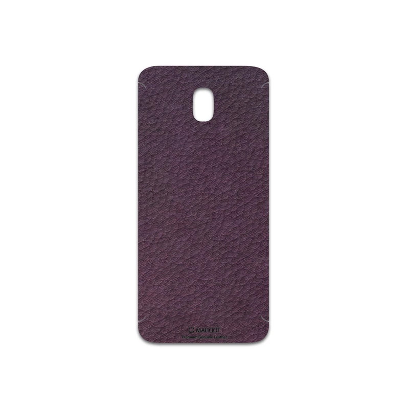برچسب پوششی ماهوت مدل Purple-Leather مناسب برای گوشی موبایل سامسونگ Galaxy J7 Pro