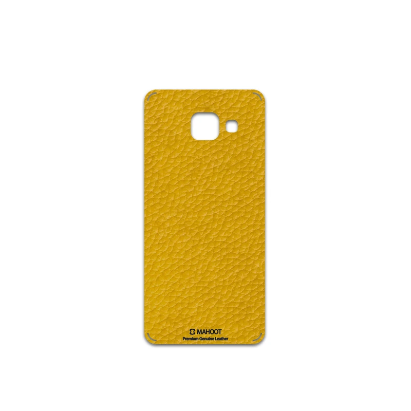 برچسب پوششی ماهوت مدل Mustard-Leather مناسب برای گوشی موبایل سامسونگ Galaxy A3 2016
