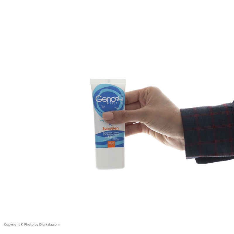 کرم ضد آفتاب ژنوبایوتیک مدل SunoGen وزن 50 گرم