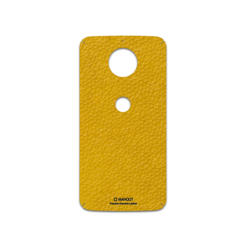 برچسب پوششی ماهوت مدل Mustard-Leather مناسب برای گوشی موبایل موتورولا Moto G5S Plus