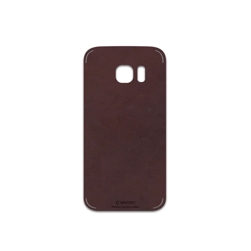 برچسب پوششی ماهوت مدل Matte-Dark-Brown-Leather مناسب برای گوشی موبایل سامسونگ Galaxy S7