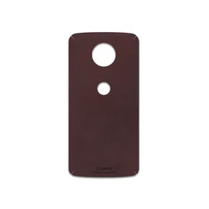 MAHOOT Matte-Dark-Brown-Leather Cover Sticker for motorola Moto G5S