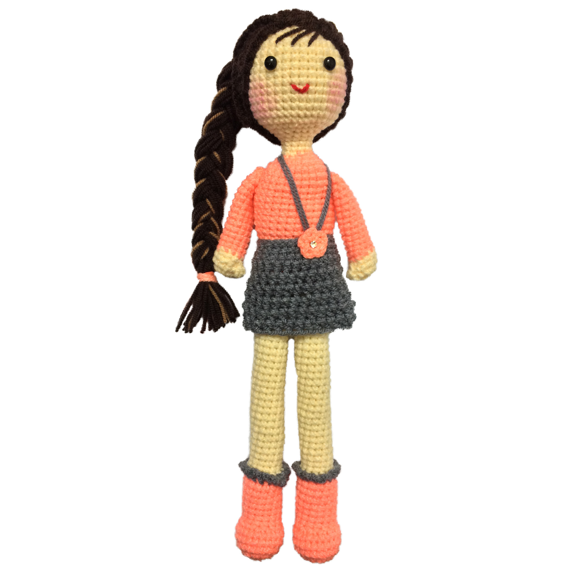 عروسک بافتنی مدل دختر کد 09