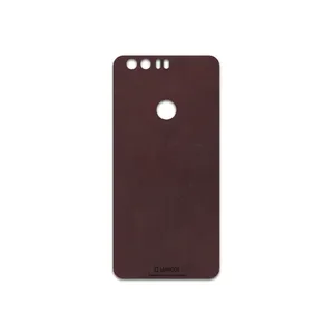 MAHOOT Matte-Dark-Brown-Leather Cover Sticker for Honor 8