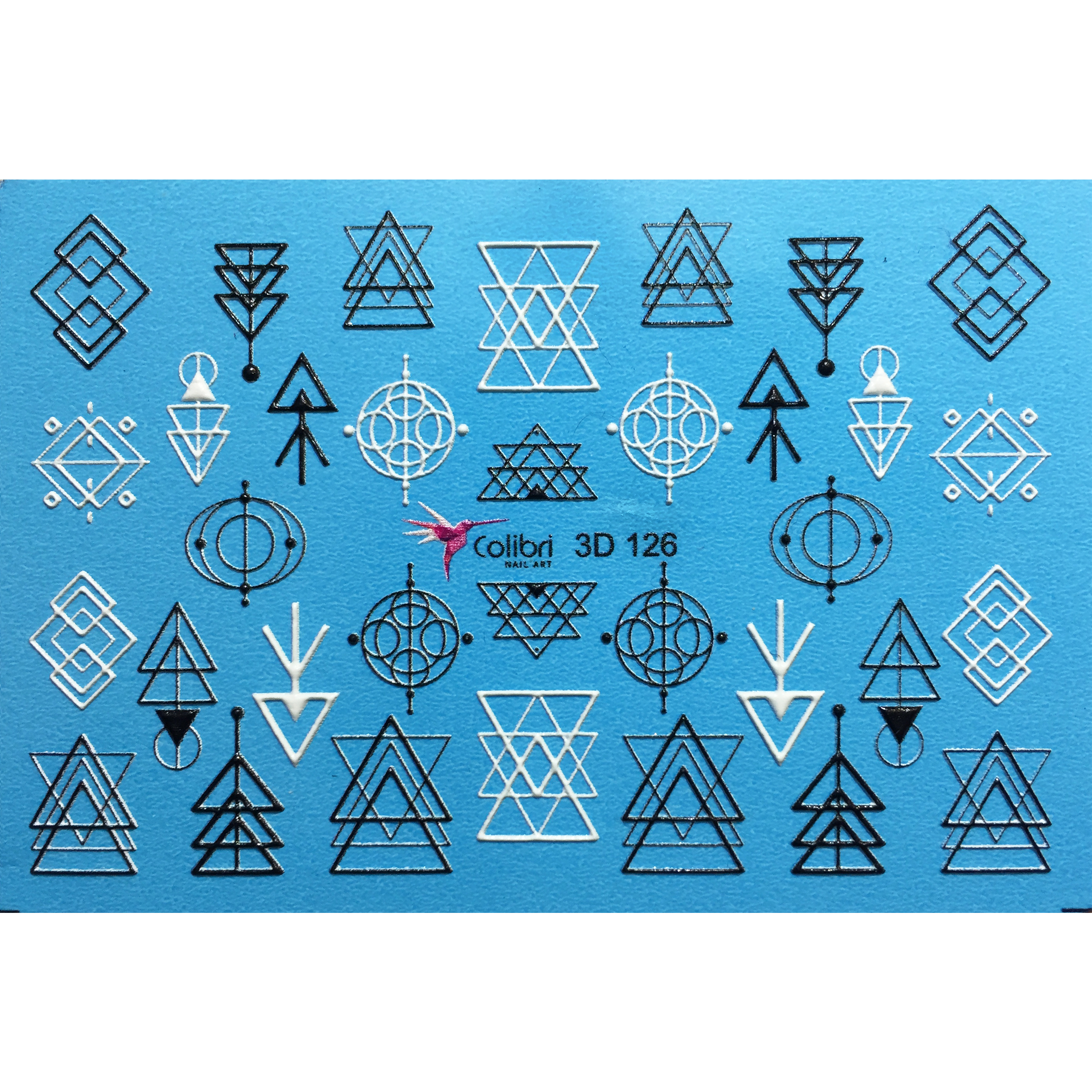 برچسب لنز ناخن مدل 3D-126