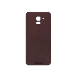MAHOOT Matte-Dark-Brown-Leather Cover Sticker for Samsung Galaxy J6