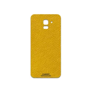 MAHOOT Mustard-Leather Cover Sticker for Samsung Galaxy J6