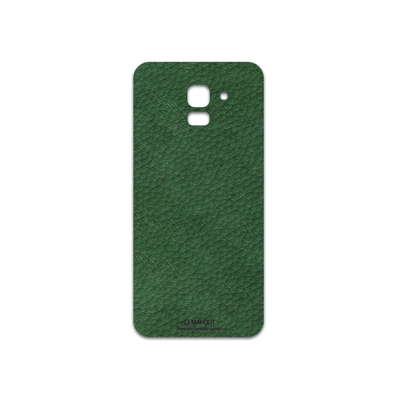 برچسب پوششی ماهوت مدل Green-Leather مناسب برای گوشی موبایل سامسونگ Galaxy J6