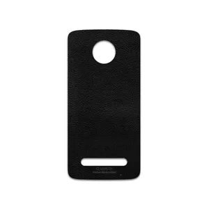 MAHOOT Black-Leather Cover Sticker for motorola Moto Z2 Play