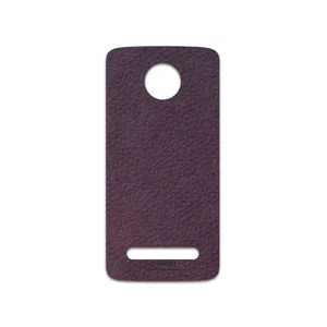 MAHOOT Purple-Leather Cover Sticker for motorola Moto Z2 Play