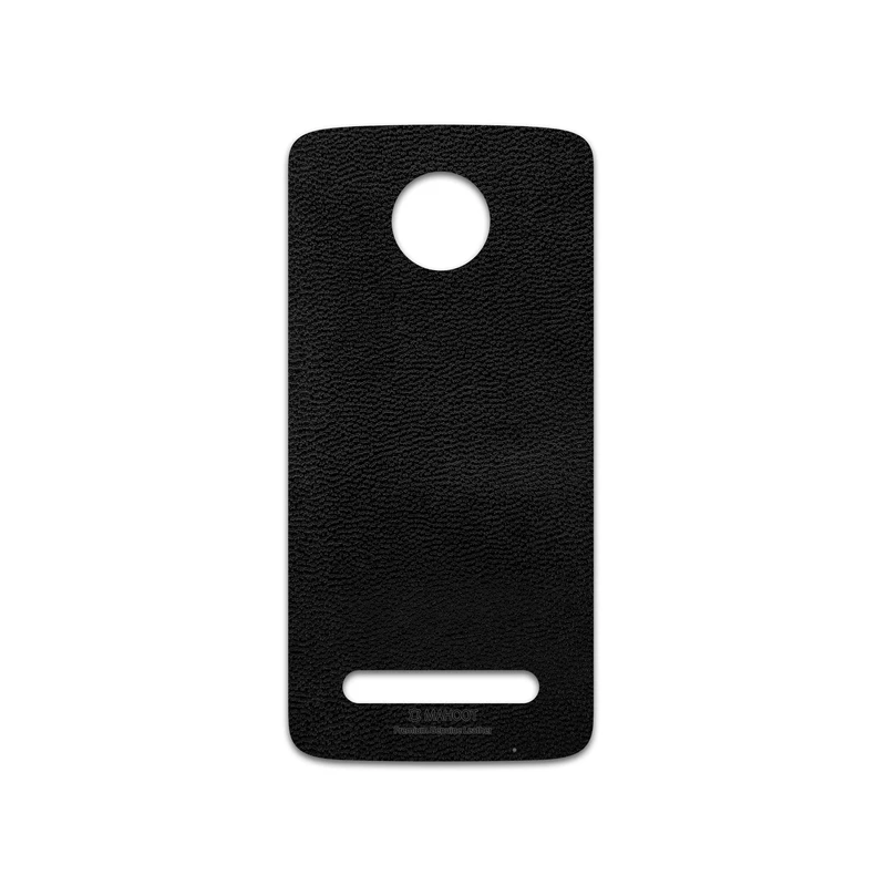 برچسب پوششی ماهوت مدل Black-Leather مناسب برای گوشی موبایل موتورولا Moto Z2 Force