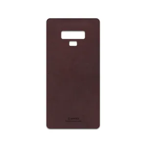 MAHOOT Matte-Dark-Brown-Leather Cover Sticker for Samsung Galaxy Note 9