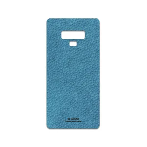 MAHOOT Blue-Leather Cover Sticker for Samsung Galaxy Note 9