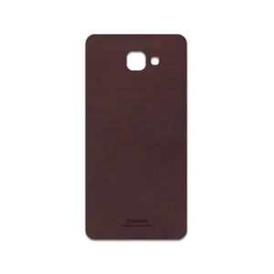 MAHOOT Matte-Dark-Brown-Leather Cover Sticker for Samsung Galaxy A9 2016