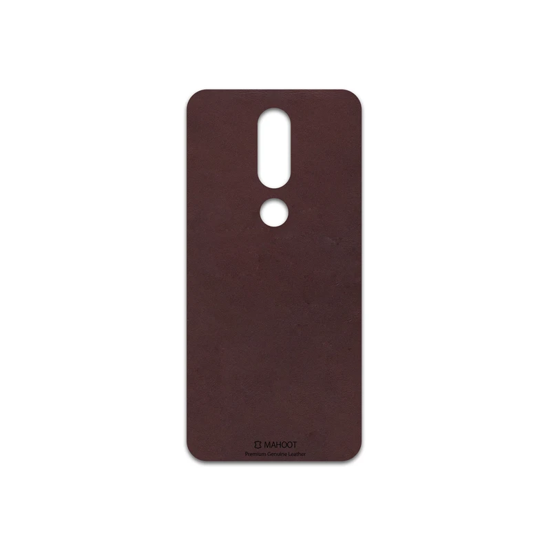 برچسب پوششی ماهوت مدل Matte-Dark-Brown-Leather مناسب برای گوشی موبایل نوکیا 6.1 Plus