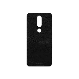 MAHOOT Black-Leather Cover Sticker for Nokia X6