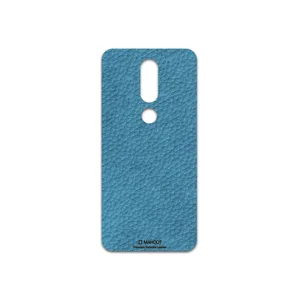 MAHOOT Blue-Leather Cover Sticker for Nokia X6