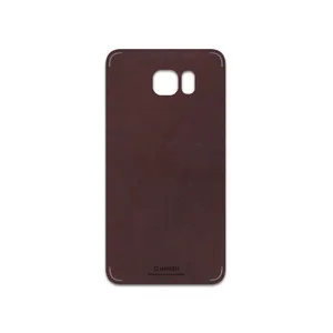 MAHOOT Matte-Dark-Brown-Leather Cover Sticker for Samsung Galaxy Note 5