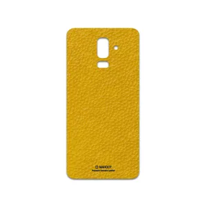 MAHOOT Mustard-Leather Cover Sticker for Samsung Galaxy J8