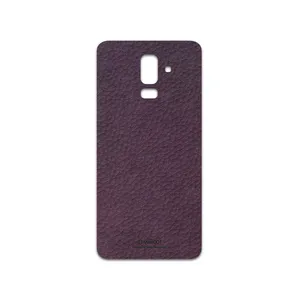 MAHOOT Purple-Leather Cover Sticker for Samsung Galaxy J8