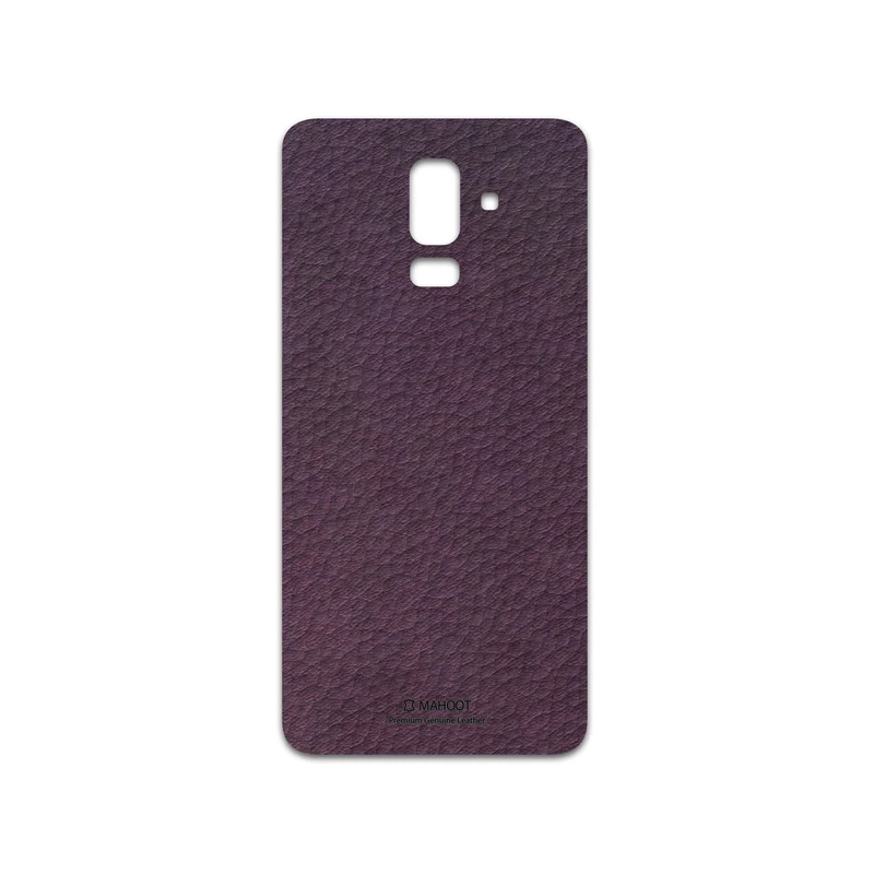 برچسب پوششی ماهوت مدل Purple-Leather مناسب برای گوشی موبایل سامسونگ Galaxy J8