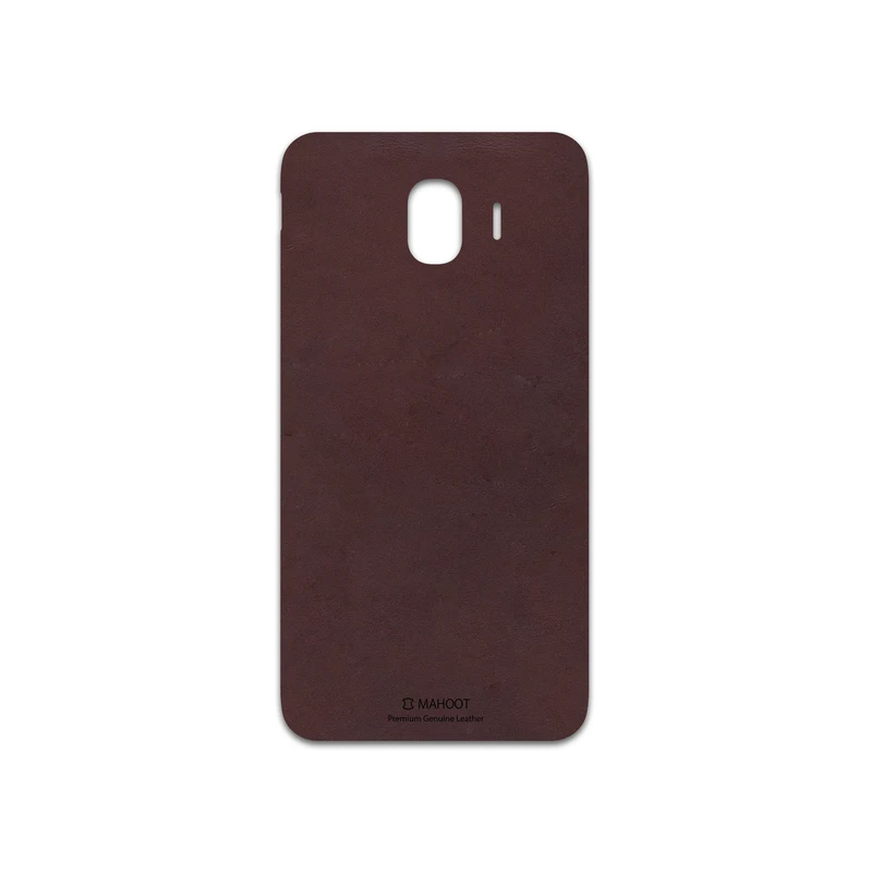 برچسب پوششی ماهوت مدل Matte-Dark-Brown-Leather مناسب برای گوشی موبایل سامسونگ Galaxy J4