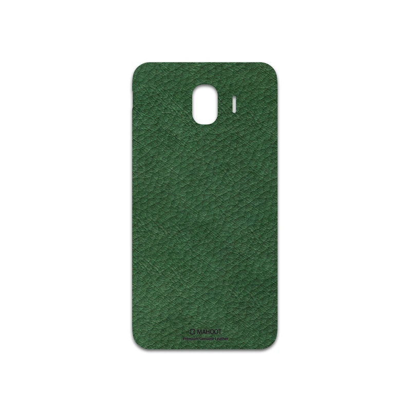 برچسب پوششی ماهوت مدل Green-Leather مناسب برای گوشی موبایل سامسونگ Galaxy J4