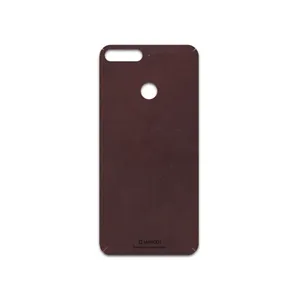 MAHOOT Matte-Dark-Brown-Leather Cover Sticker for Honor 7A