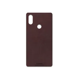 MAHOOT Matte-Dark-Brown-Leather Cover Sticker for Xiaomi Mi 8 SE