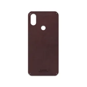 MAHOOT Matte-Dark-Brown-Leather Cover Sticker for Xiaomi Mi A2