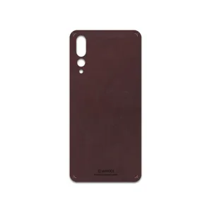 MAHOOT Matte-Dark-Brown-Leather Cover Sticker for Huawei P20 Pro