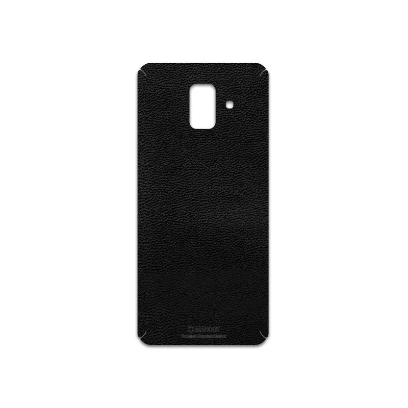 برچسب پوششی ماهوت مدل Black-Leather مناسب برای گوشی موبایل سامسونگ Galaxy A6 2018