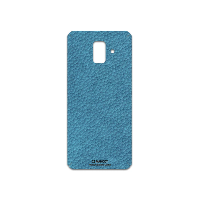 برچسب پوششی ماهوت مدل Blue-Leather مناسب برای گوشی موبایل سامسونگ Galaxy A6 2018