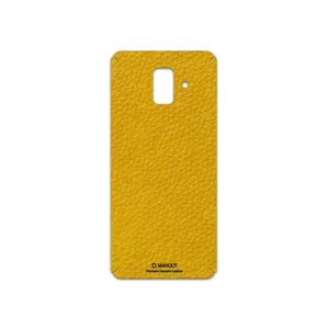 MAHOOT Mustard-Leather Cover Sticker for SAmsung Galaxy A6 2018